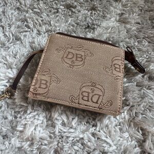 Vintage Dooney & Bourke Beige Change Purse Card Holder